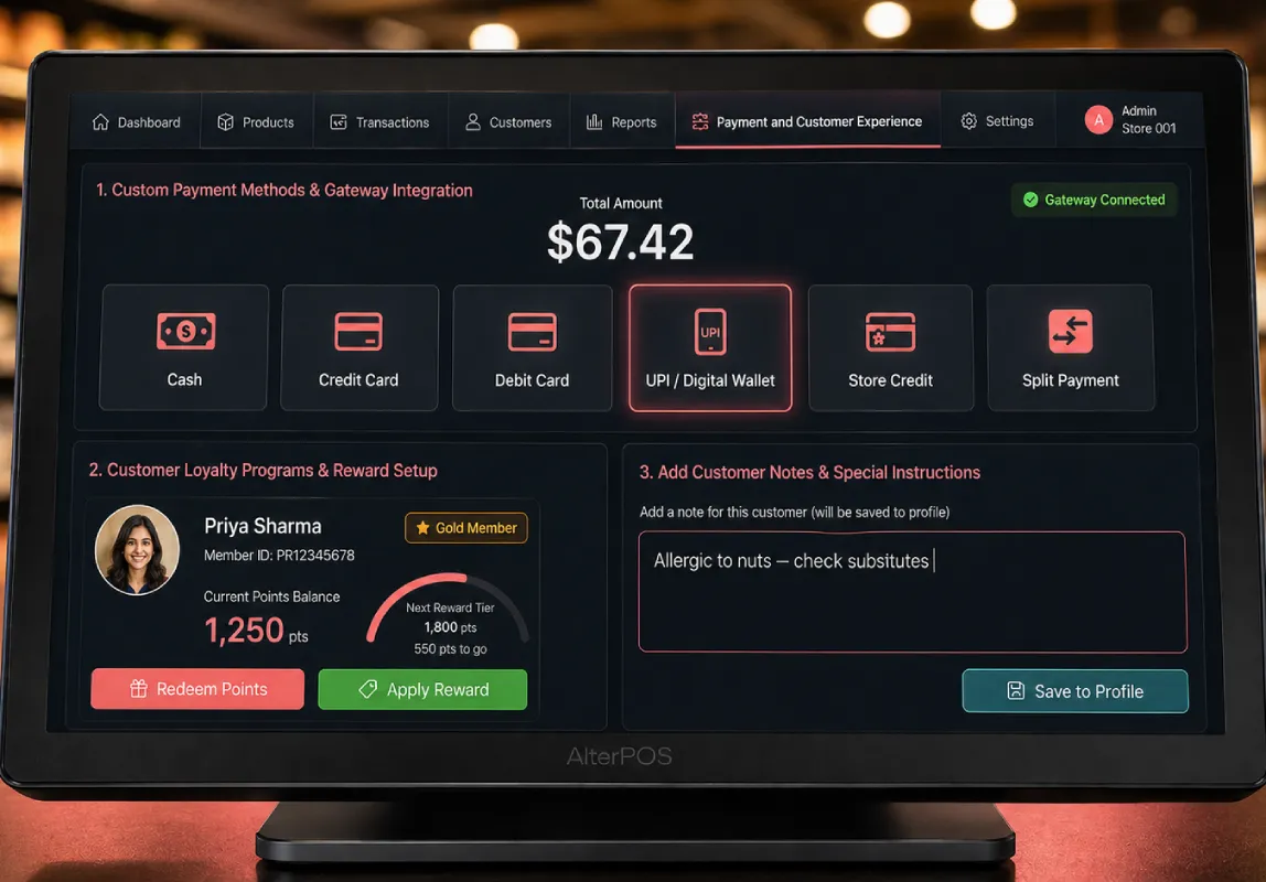 Customer experience POS