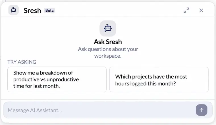 Sresh AI Assistant
