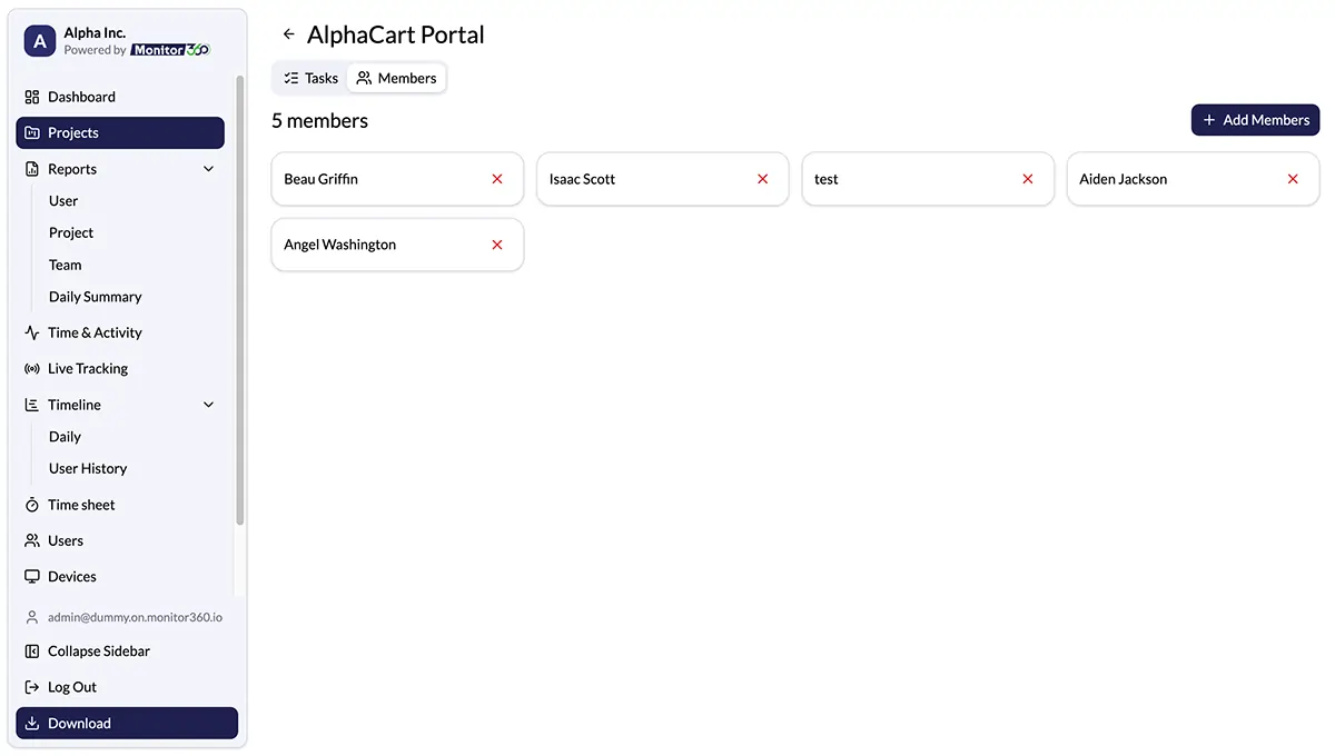Assign Projects to employees and manage allocation