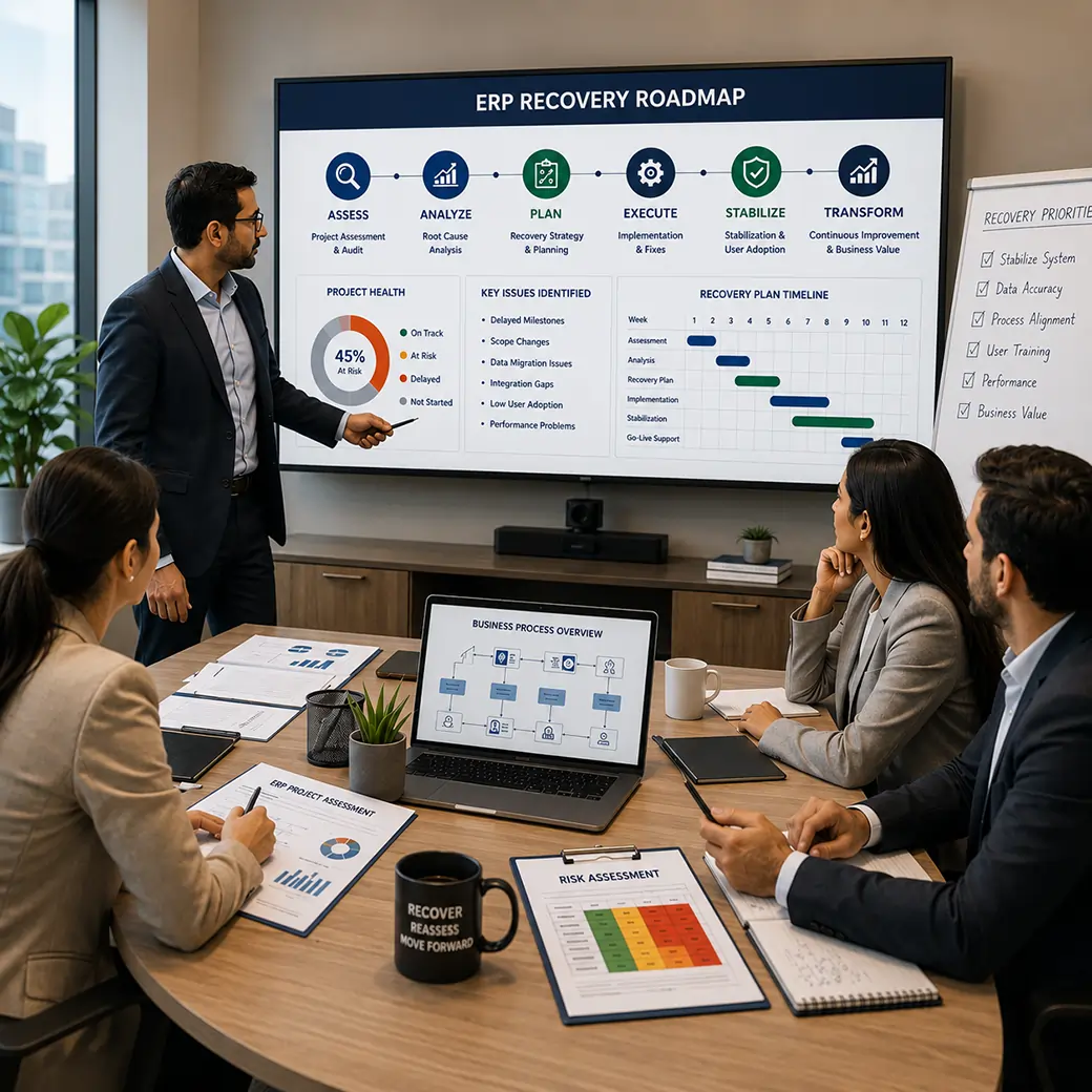 ERP project assessment and recovery planning