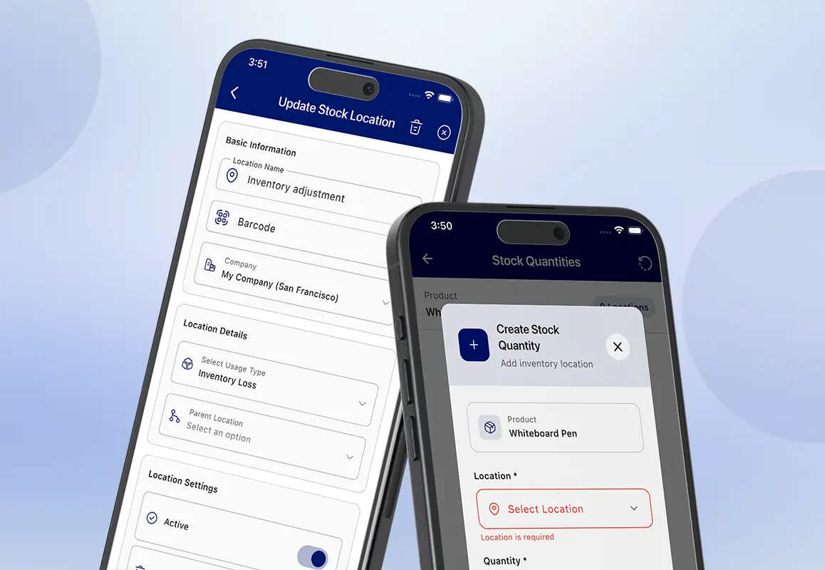 Stock quantity management App